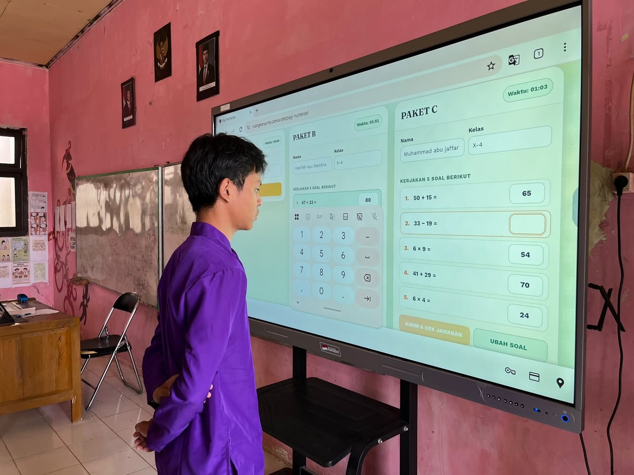 15 Menit yang Bermakna! SMAN 1 Balai Riam Biasakan Murid Bernumerasi Sebelum Memulai Pembelajaran